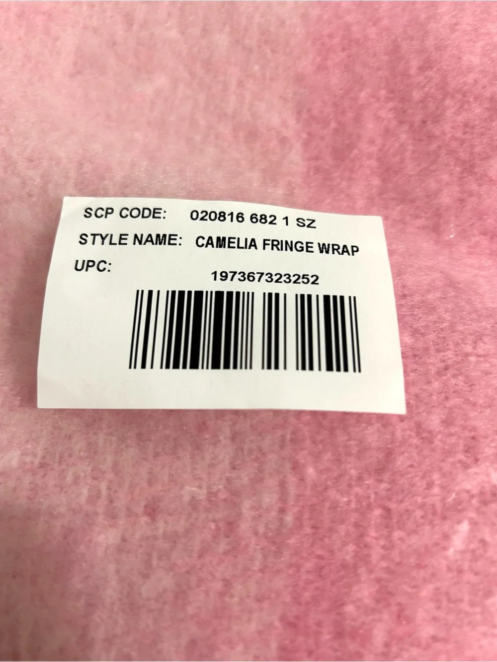 NWT Lilly Pulitzer Camelia Fringe Wrap, Pink Quartz x Conch Shell
